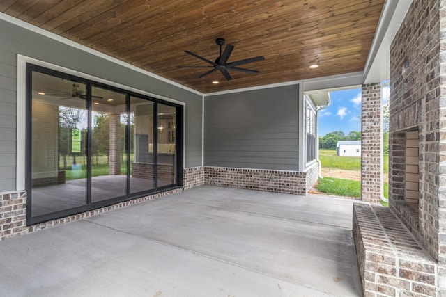 7004 Twelve Corners Rd, Lascassas, TN 37085 - view of patio with ceiling fan