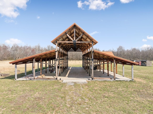 surrounding community with a lawn