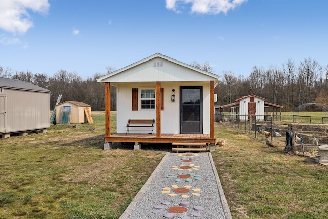 exterior space with fence