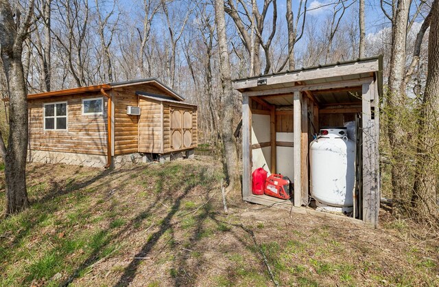 view of shed