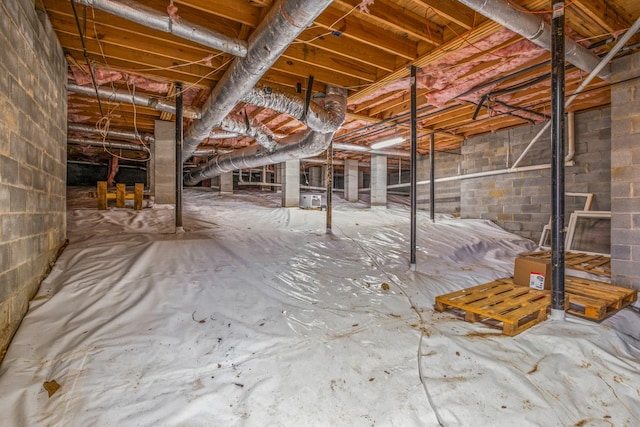 view of basement