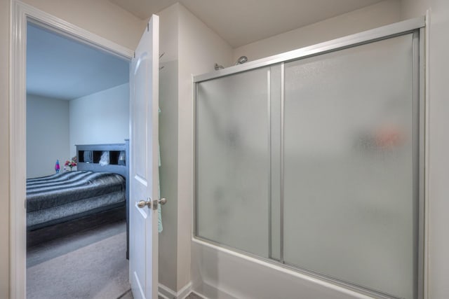105 David Bolin Dr, La Vergne, TN 37086 - bathroom with ensuite bathroom and bath / shower combo with glass door