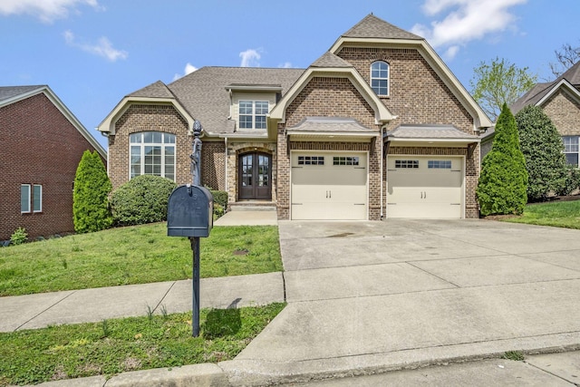 2821 Brentwood Knoll Ct, Nashville, TN 37211 - view of front of house with brick siding, concrete driveway, and roof with shingles