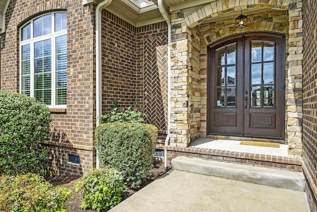 2821 Brentwood Knoll Ct, Nashville, TN 37211 - entrance to property with french doors and brick siding