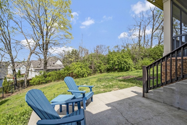 2821 Brentwood Knoll Ct, Nashville, TN 37211 - view of patio / terrace with stairs