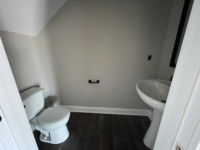 176 Cardinal Crk, Clarksville, TN 37040 - bathroom with wood finished floors, baseboards, and toilet