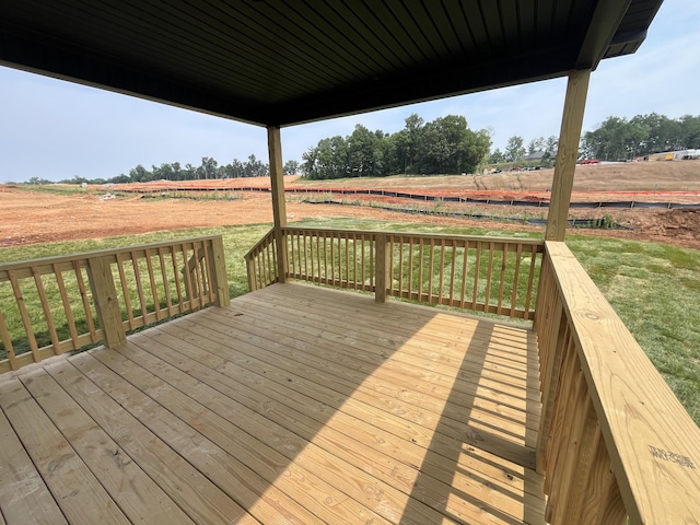 176 Cardinal Crk, Clarksville, TN 37040 - wooden terrace with a view of rural / pastoral area and a lawn