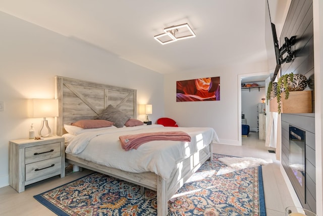 bedroom featuring baseboards