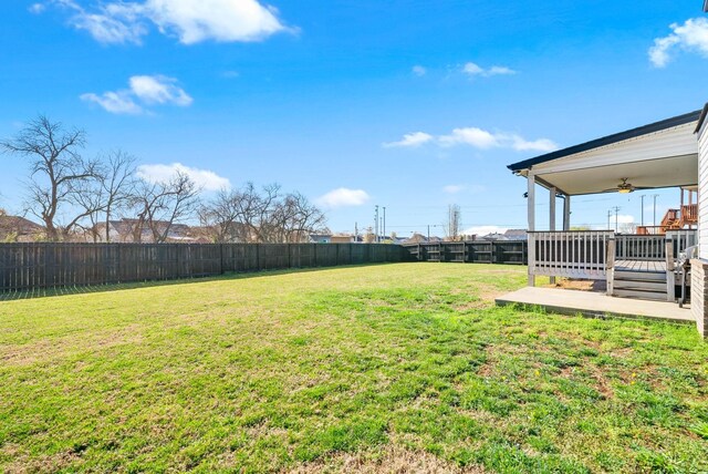 1044 Thrasher Dr, Clarksville, TN 37040 - view of yard featuring a wooden deck and a fenced backyard