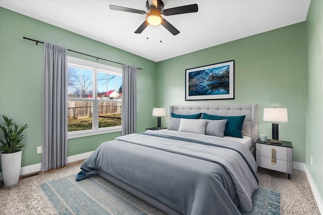 2023 Hillcrest Dr, Greenbrier, TN 37073 - bedroom featuring carpet flooring, baseboards, and ceiling fan