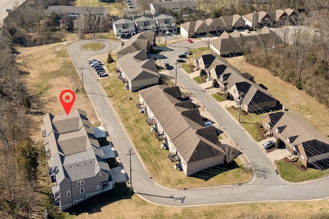 birds eye view of property featuring a residential view