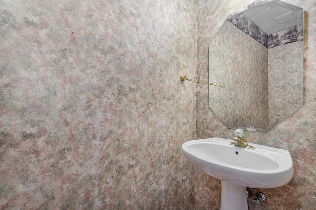 bathroom with a sink