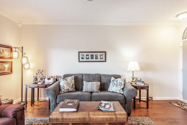 903 Churchill Xing, Madison, TN 37115 - living room featuring wood finished floors, baseboards, and ornamental molding