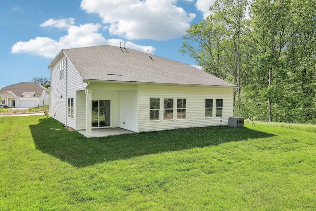 708 Brody Ct, Antioch, TN 37013 - rear view of property with a lawn, a patio, and a shingled roof