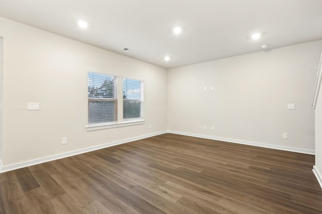 4228 Skyridge Dr, Nashville, TN 37207 - spare room featuring dark wood finished floors, recessed lighting, and baseboards