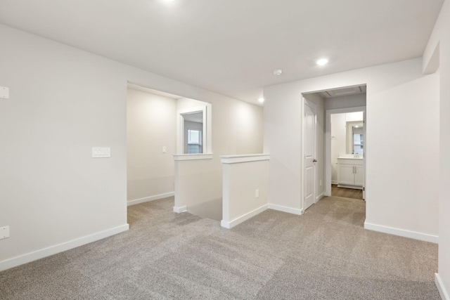 4228 Skyridge Dr, Nashville, TN 37207 - basement with carpet flooring, baseboards, and recessed lighting