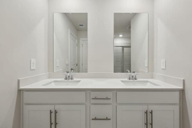 4220 Skyridge Dr, Nashville, TN 37207 - full bath with a stall shower and double vanity