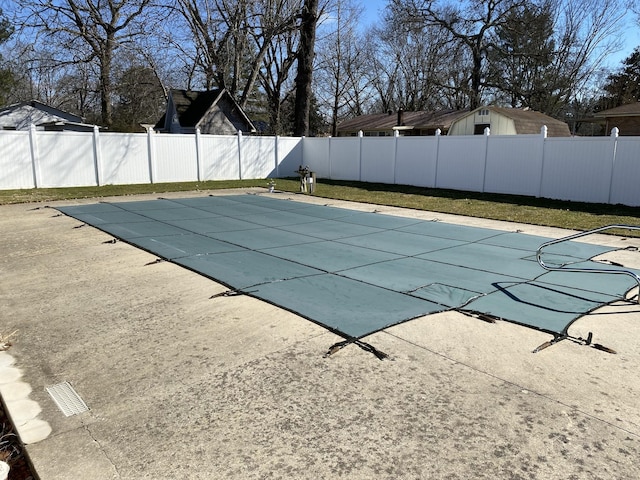 1306 Mcmahan St, Manchester, TN 37355 - view of swimming pool with a fenced backyard and a patio area