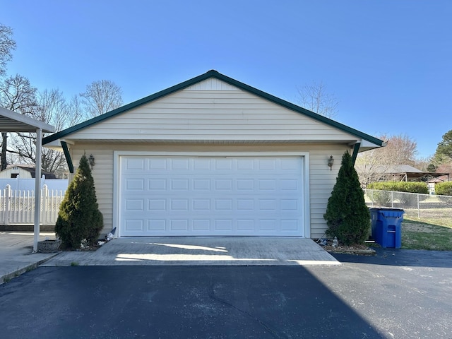 1306 Mcmahan St, Manchester, TN 37355 - detached garage featuring fence