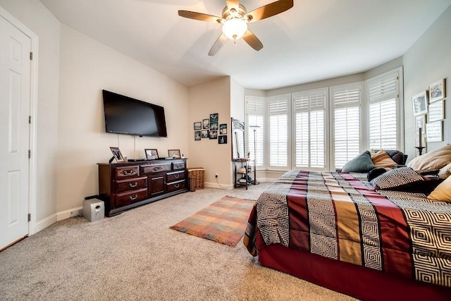 908 Plantation Blvd, Gallatin, TN 37066 - bedroom with carpet flooring, baseboards, and ceiling fan