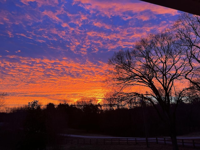 view of nature at dusk