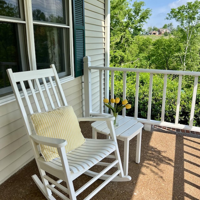 view of balcony