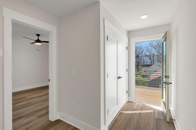 1016 W Kirkland Ave Unit C, Nashville, TN 37216 - corridor featuring baseboards and wood finished floors
