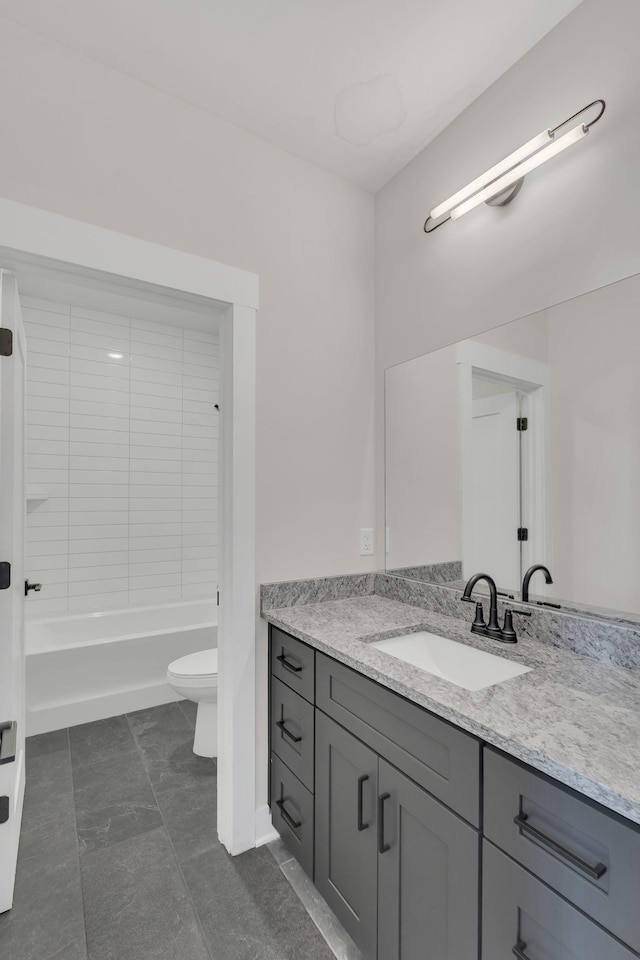 1016 W Kirkland Ave Unit C, Nashville, TN 37216 - bathroom featuring tub / shower combination, toilet, and vanity