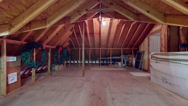 view of attic