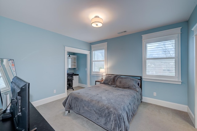 209 Gilchrist S Cir, Nolensville, TN 37135 - bedroom featuring light carpet, baseboards, and a desk
