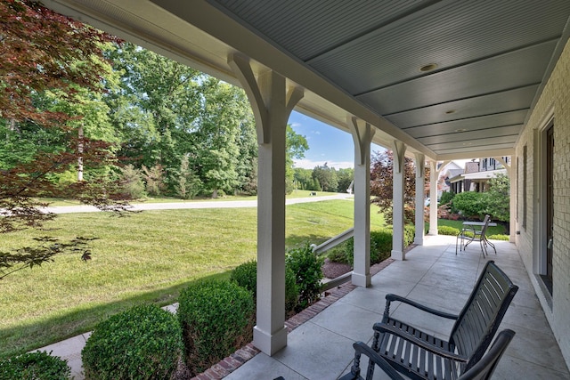 209 Gilchrist S Cir, Nolensville, TN 37135 - porch featuring a yard
