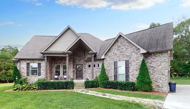 1945 Mann Rd, Lebanon, TN 37087 - craftsman-style house featuring a front yard, roof with shingles, and brick siding