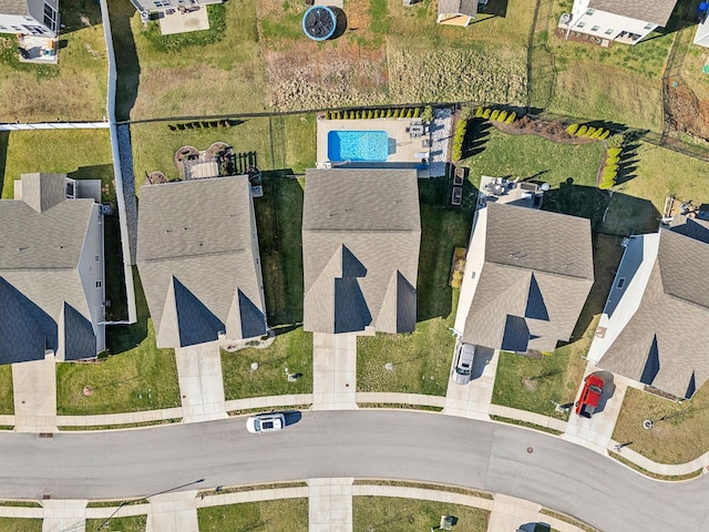 drone / aerial view featuring a residential view