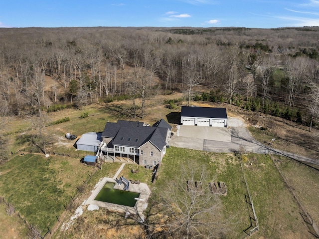 birds eye view of property