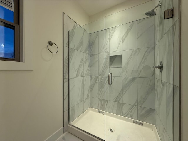 7132 Silverwood Trl, Hermitage, TN 37076 - full bathroom featuring a shower stall and baseboards