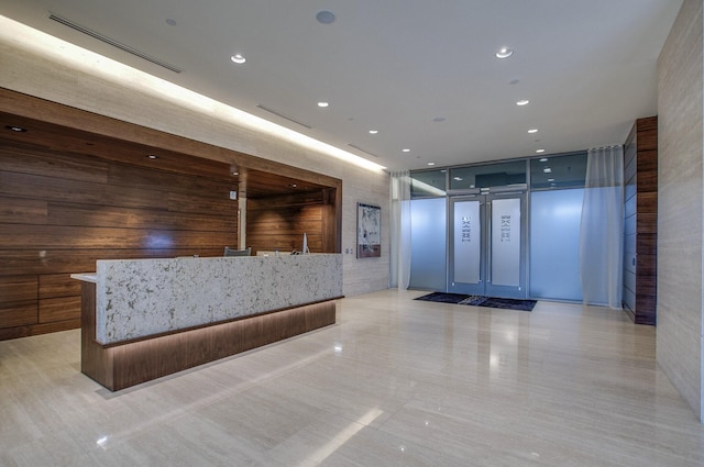 view of reception area