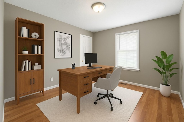 122 Gleaves Ln, Oak Grove, KY 42262 - office space featuring baseboards and light wood-style floors