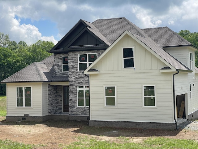 1513 Garners Creek Rd, Dickson, TN 37055 - view of front facade featuring board and batten siding and a shingled roof