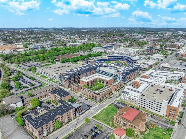 bird's eye view featuring a view of city