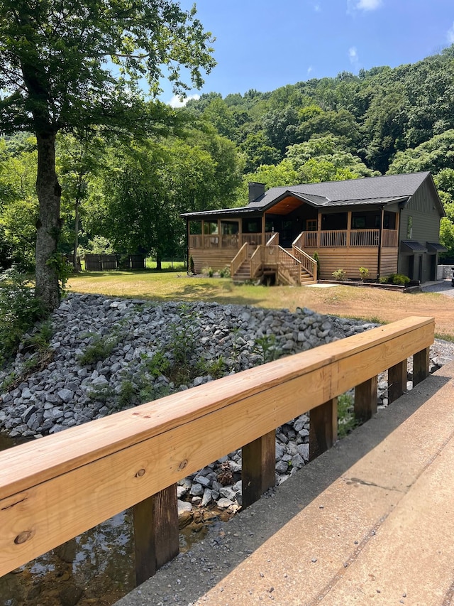 3357 Tyree Springs Rd, Hendersonville, TN 37075 - dock with a forest view