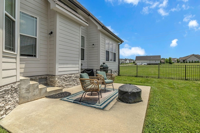 214 River Watch Way, Winchester, TN 37398 - view of patio with a fire pit