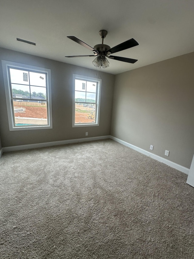 150 Cardinal Crk, Clarksville, TN 37040 - carpeted spare room featuring baseboards and ceiling fan