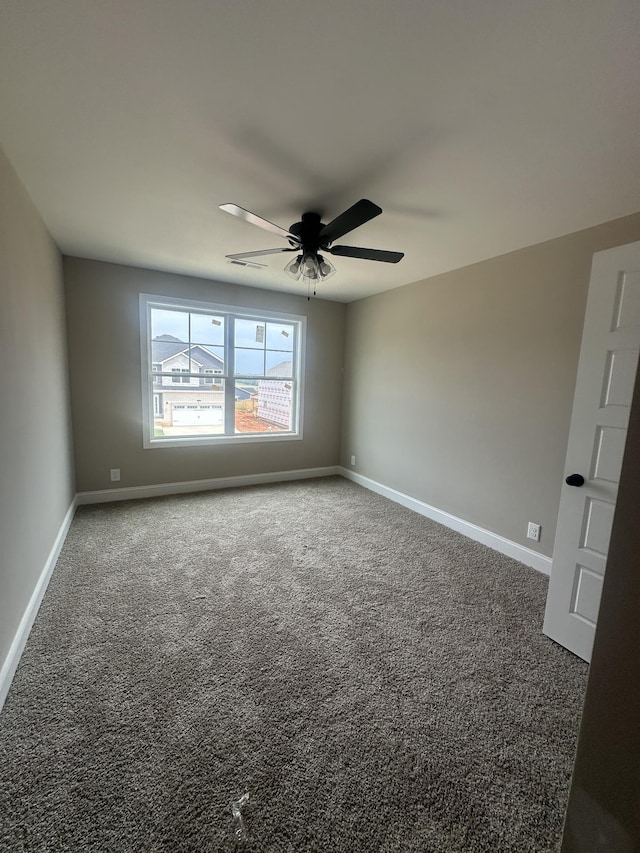 155 Cardinal Crk, Clarksville, TN 37040 - carpeted spare room featuring a ceiling fan and baseboards