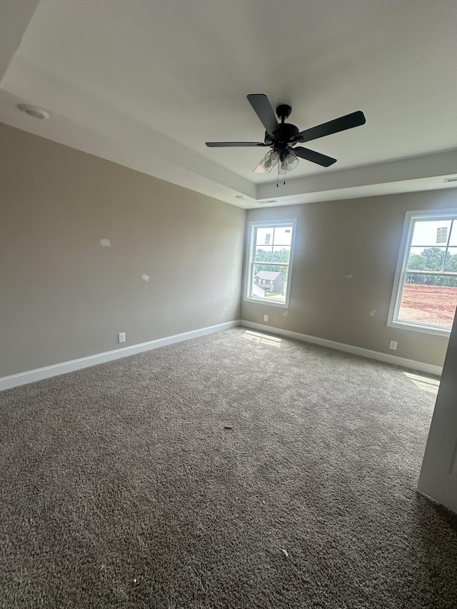155 Cardinal Crk, Clarksville, TN 37040 - carpeted spare room with plenty of natural light, baseboards, and a ceiling fan