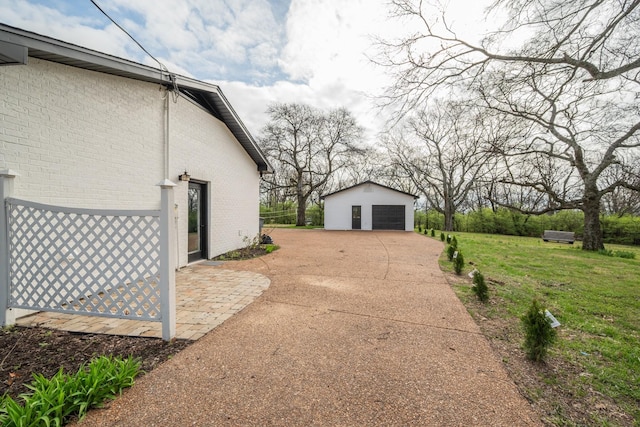 427A Kinhawk Ct, Nashville, TN 37211 - exterior space with an outdoor structure and a detached garage