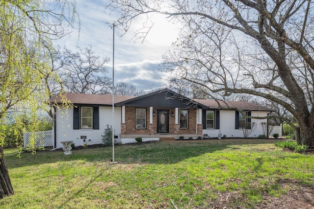 427A Kinhawk Ct, Nashville, TN 37211 - single story home with crawl space, brick siding, and a front lawn