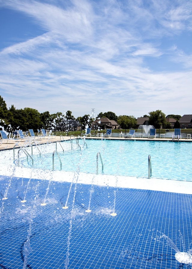 pool with fence