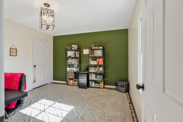 3355 Clearwater Dr, Clarksville, TN 37042 - office area featuring baseboards