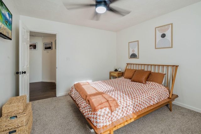 3355 Clearwater Dr, Clarksville, TN 37042 - bedroom featuring attic access, a ceiling fan, baseboards, and carpet floors