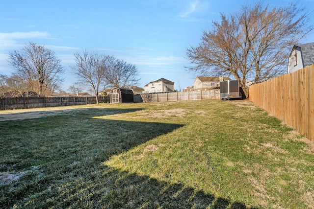 3355 Clearwater Dr, Clarksville, TN 37042 - view of yard featuring an outbuilding, a storage shed, and a fenced backyard
